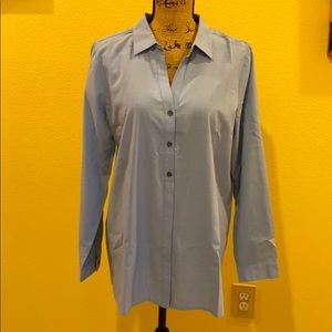 J Jill Chambray Colored Tunic Shirt